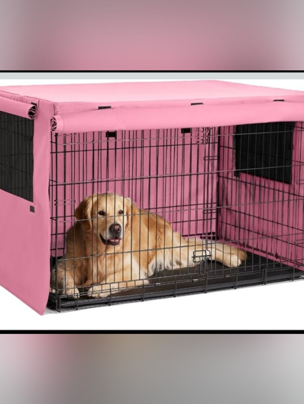 GORILLA GRIP PINK Dog Crate Covers  42"  NWOT